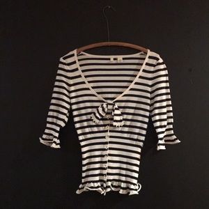 Anthropologie MOTH Pin-Up Sailor Style Top Sz. M